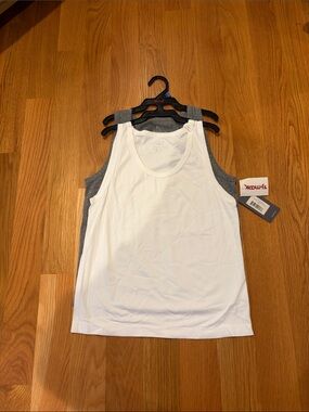 Xhilaration Women's White & Gray Tank Top - Pack